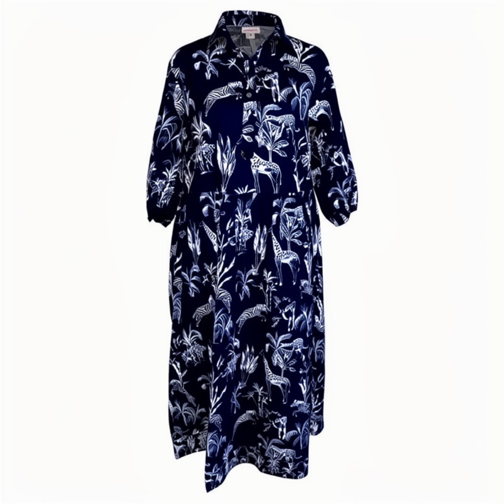 RARE Mary Marshmallow blue safari dress - Picture 9 of 10